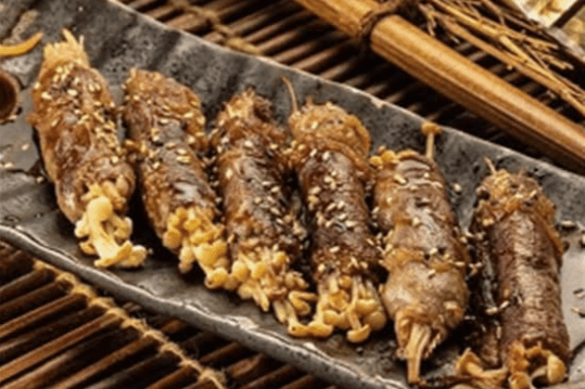 226. Enoki Beef Roll (6 pcs)