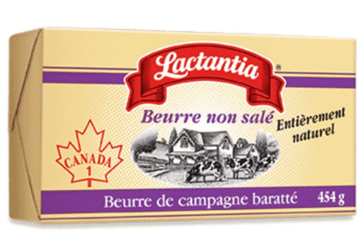 Lactancia Beurre Non-Salé/Unsalted Butter (454g)