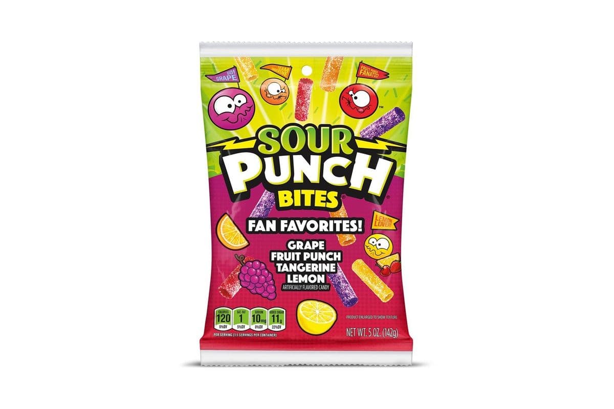 Sour Punch Bites Fan Favourites (142g) (480 Cal)