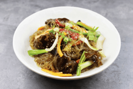 Stir-Fried Sweet Potato Noodles (잡채)
