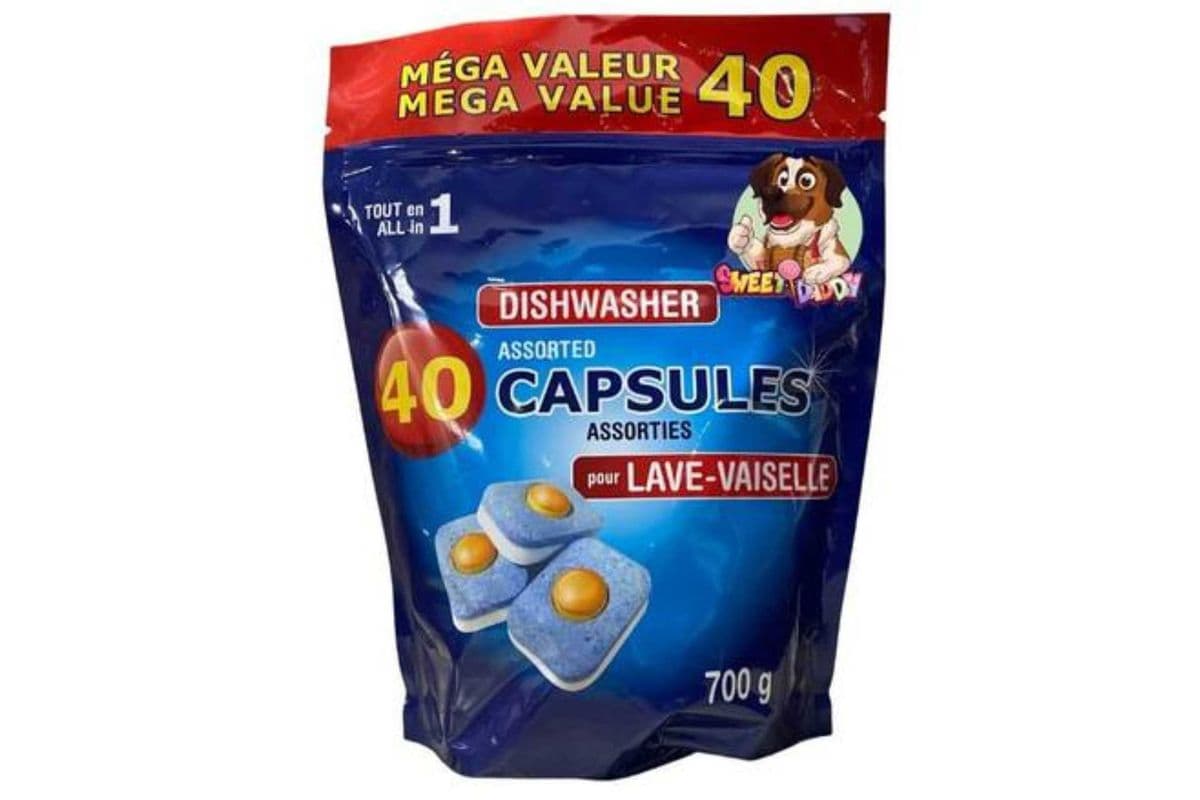 40 Dishwasher capsules/ pour lave-vaiselle