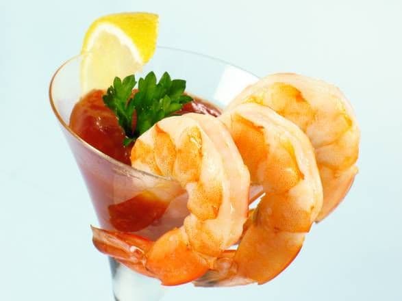 Cocktail Di Gamberi Jumbo Servito Con Rafano E Spicchio Di Limone (3 mcx / 3 pcs)