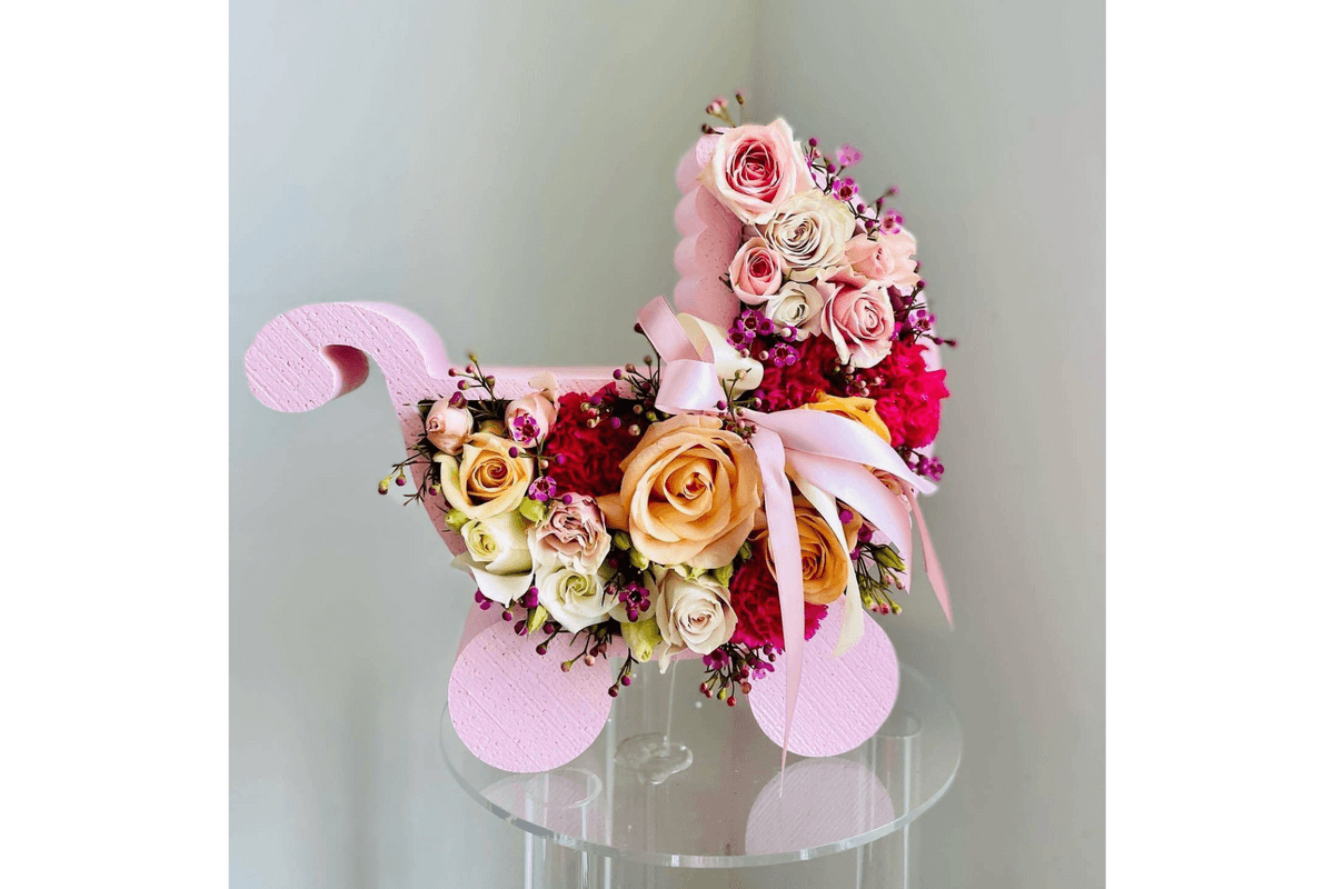 Newborn Fresh Flower Arrangement