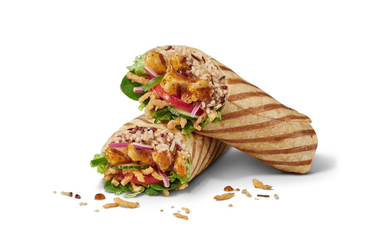 Wrap Poulet teriyaki croquant / Chicken Teriyaki Crunch Wrap (790 Cals)