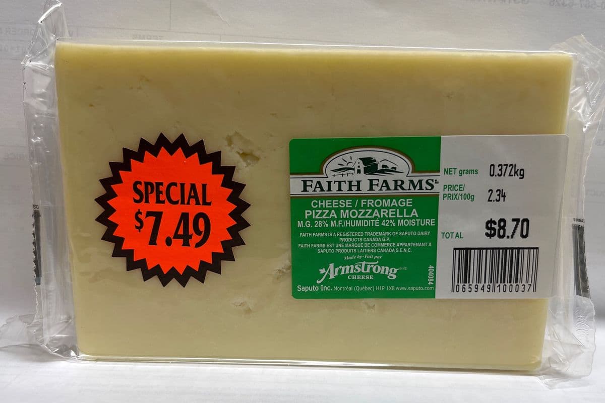 Faith Farms Mozzarella cheese (350g)
