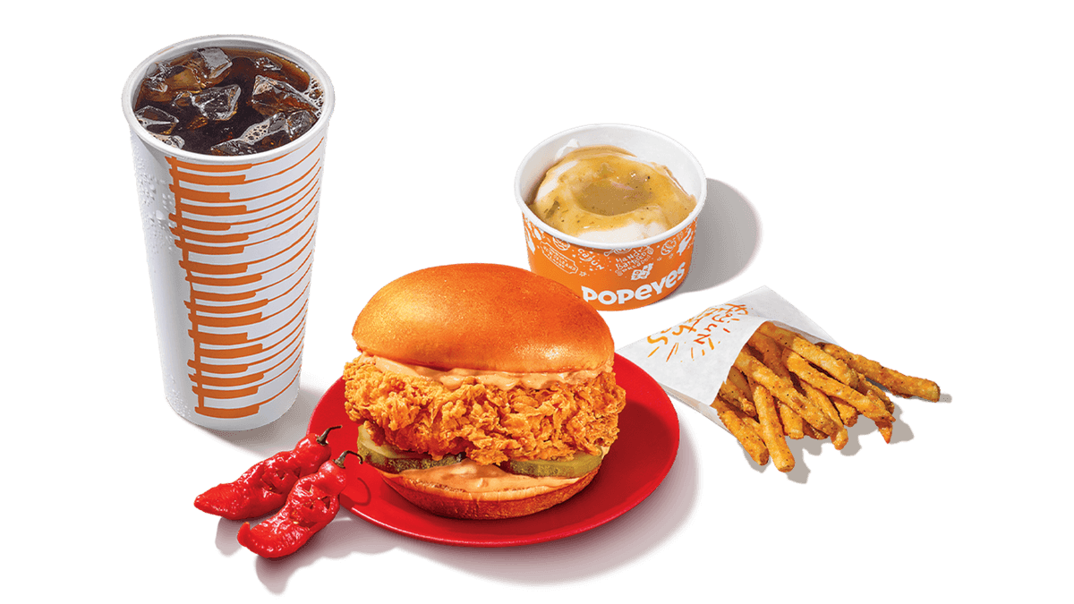 Ghost Pepper Chicken Sandwich Large Combo