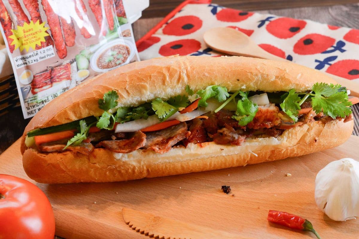 Glazed VBBQ Char Siu Pork Banh Mi Sub