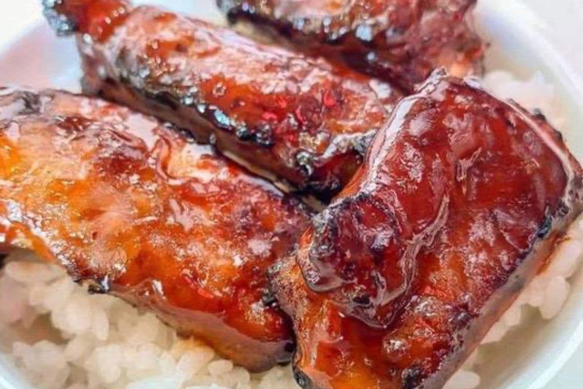 Honey BBQ Spare Ribs with Rice - 蜜汁燒排骨飯