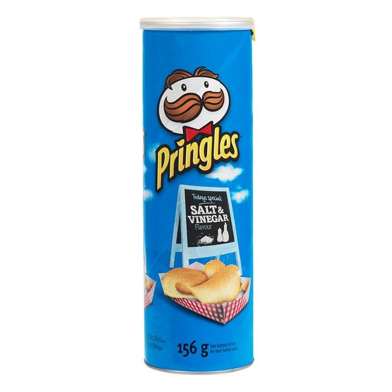 Pringles Salt & Vinegar Chips Can (156 g)