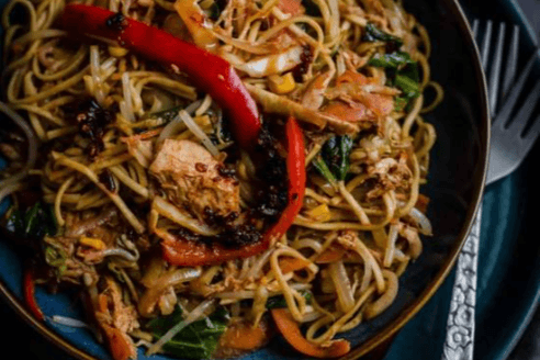 Chicken hakka style Noodles