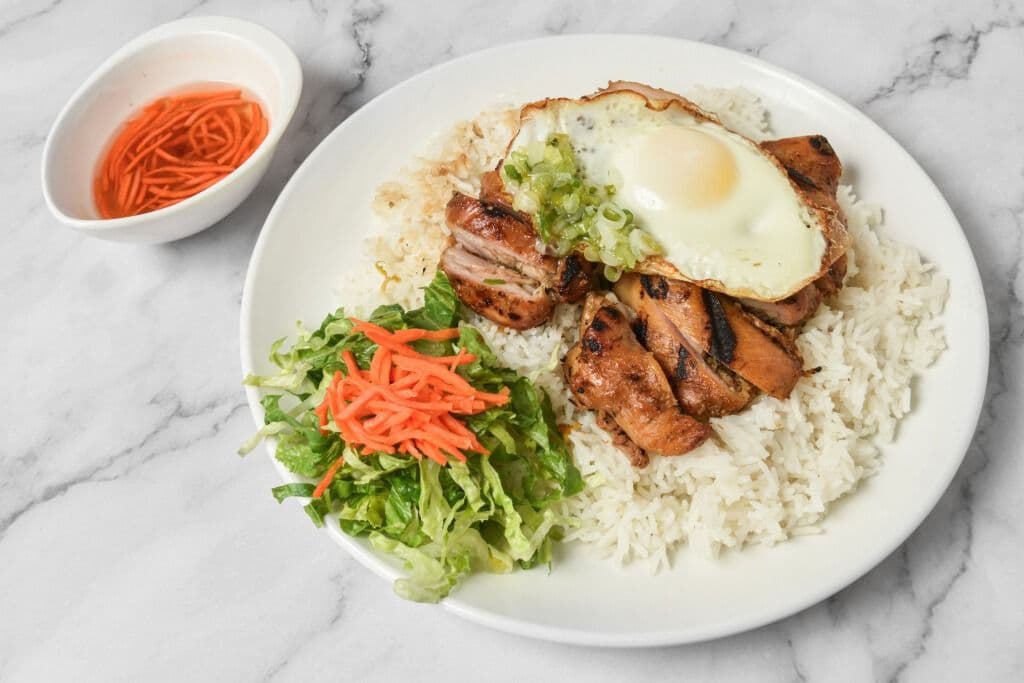 50. Grilled Chicken and One Fried Egg