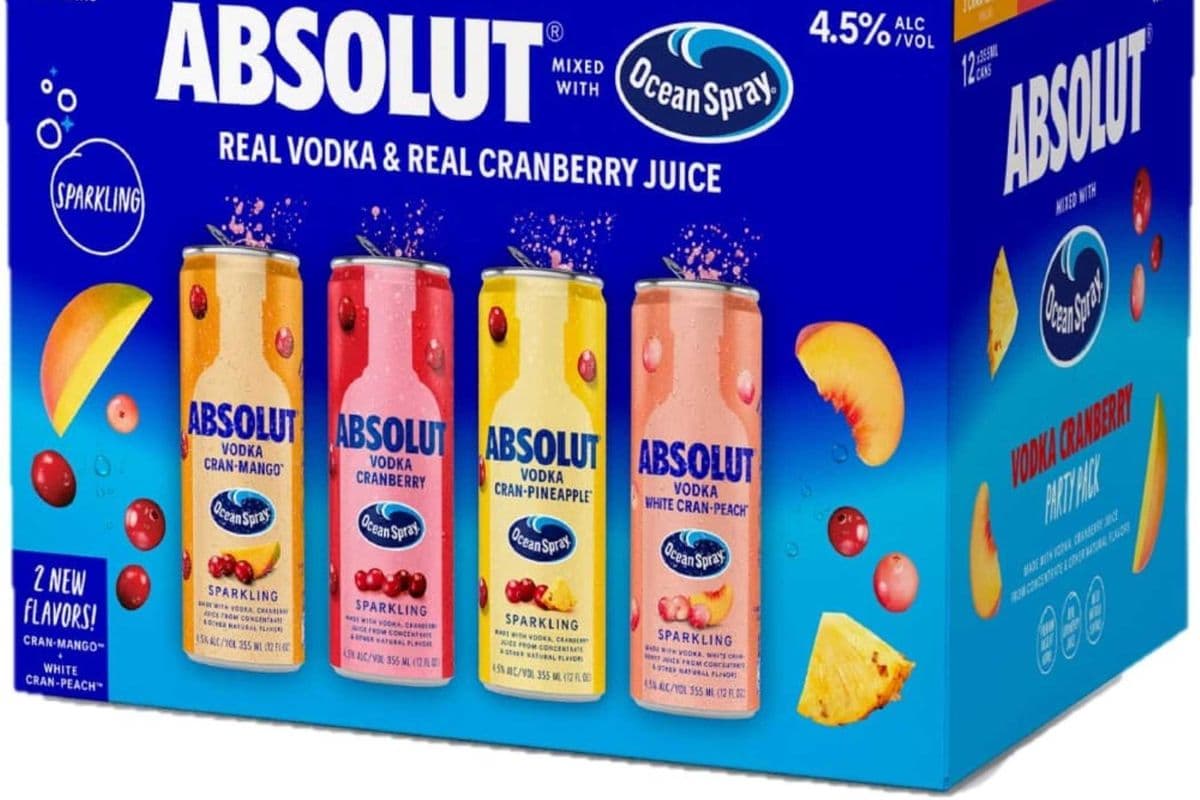 ABSOLUT X OCEAN SPRAY VARIETY 8PACK (1 x 8pc)