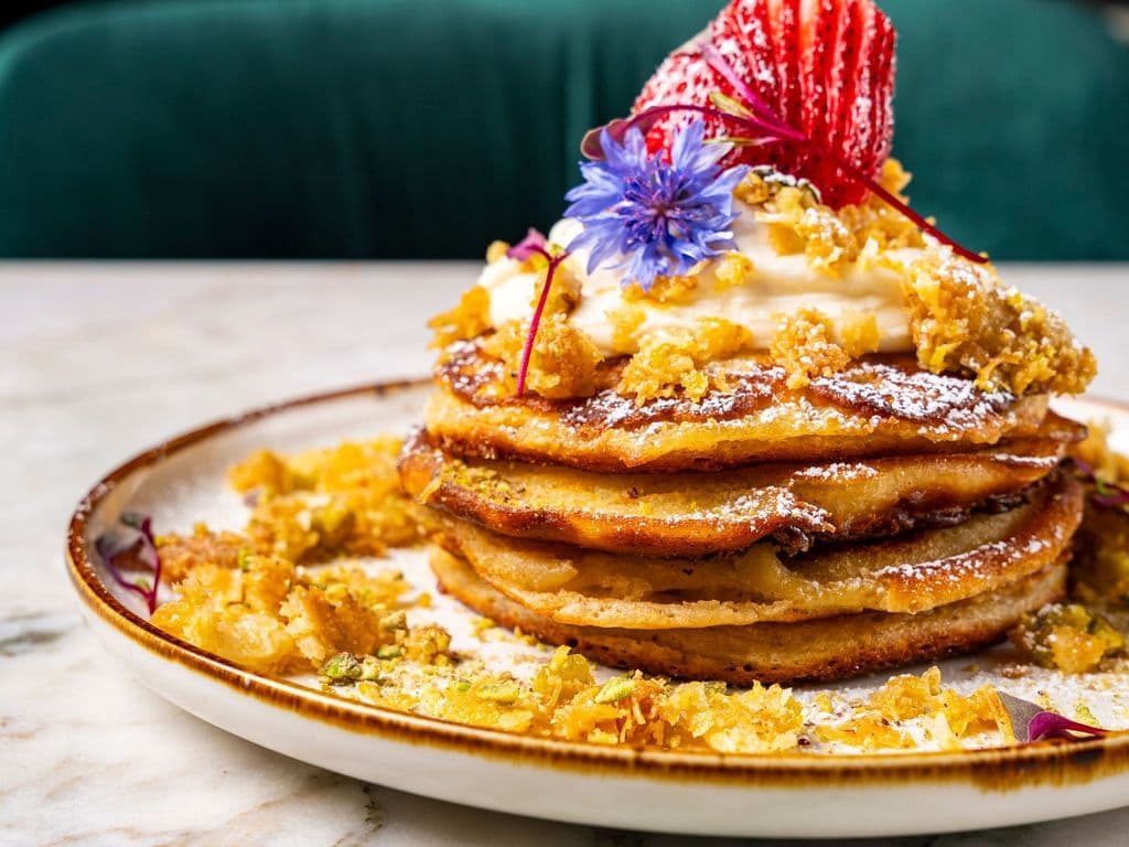 Pancakes achta et baklava