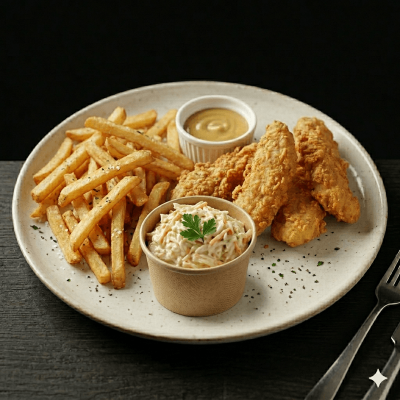 Assiette Doigts de Poulet (4) / Plate of Chicken Fingers (4)