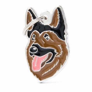 MyFamily German Shepherd Engraved Tag