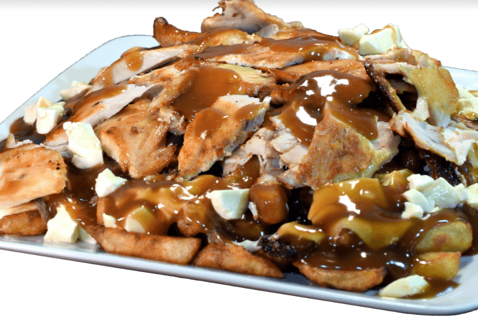 Poutine shish taouk (poulet)