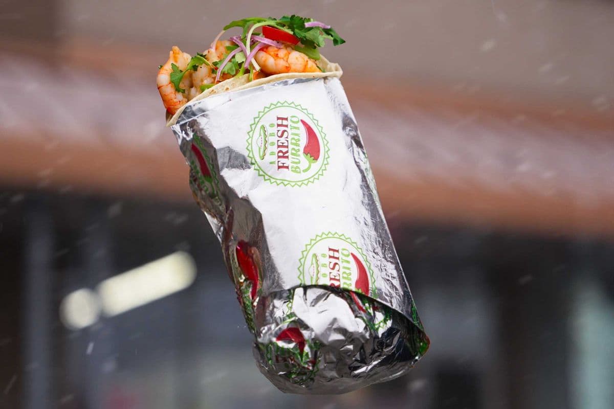 Garlic Shrimp Burrito