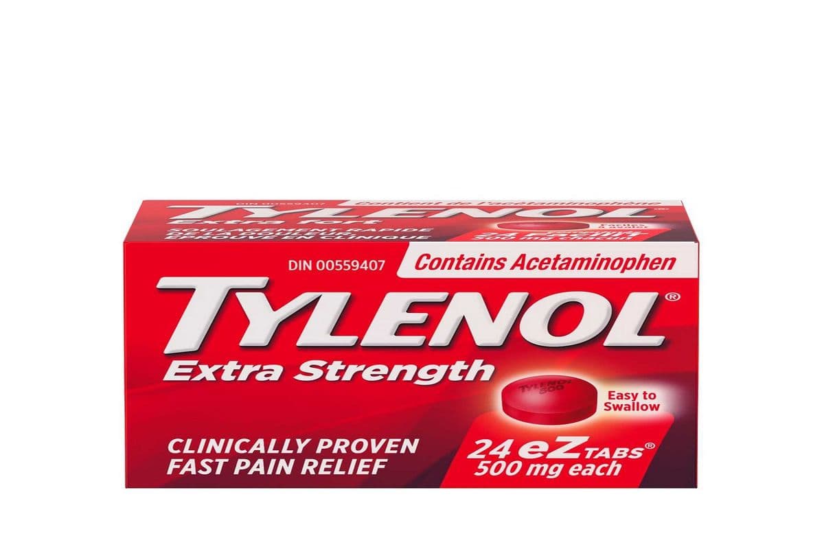 Tylenol Extra Strength Pain Relief Acetaminophen ( 500mg EZTabs)