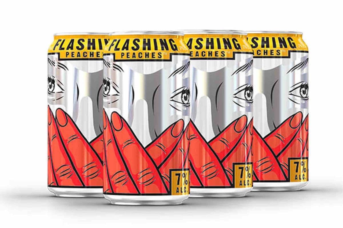 Jaw Drop Flashing Peaches (6 x 355mL Cans)
