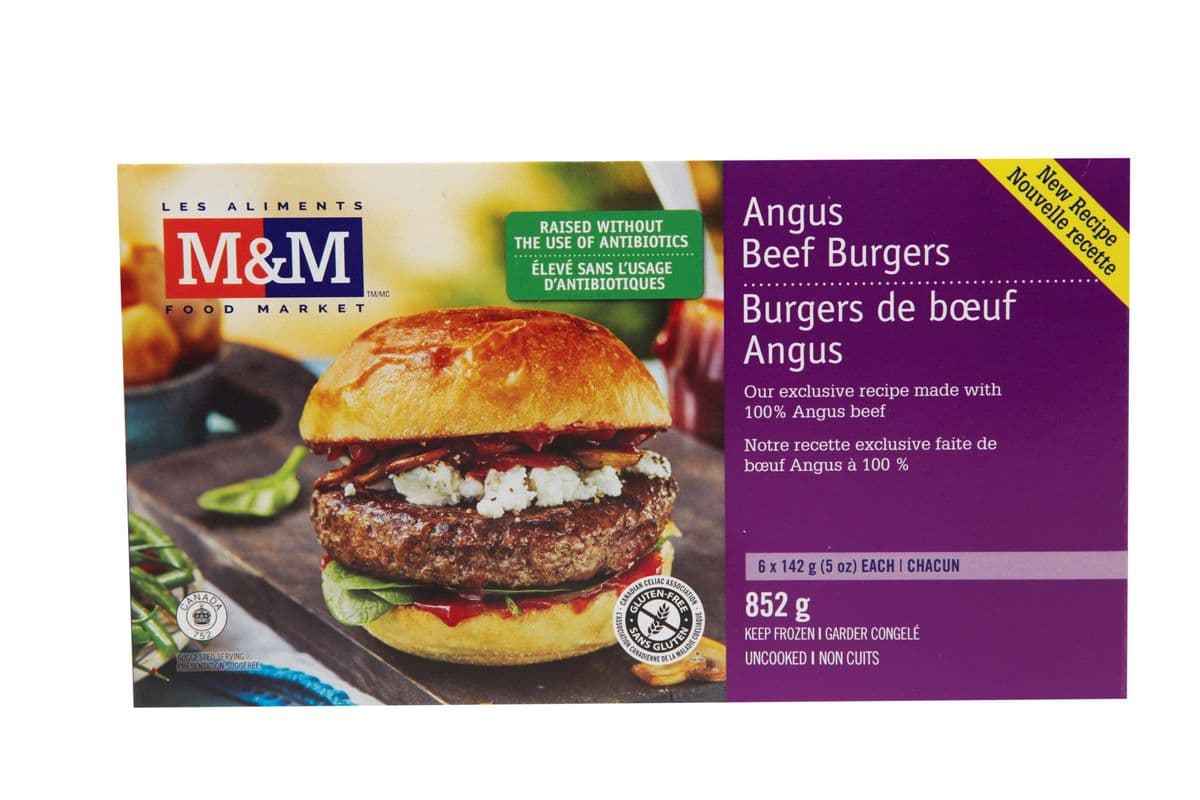 M&M Angus Beef Burgers (852 g)