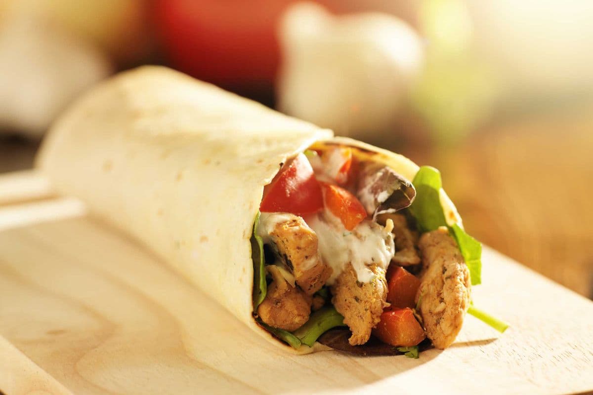 64. Classic Butter Chicken Wrap