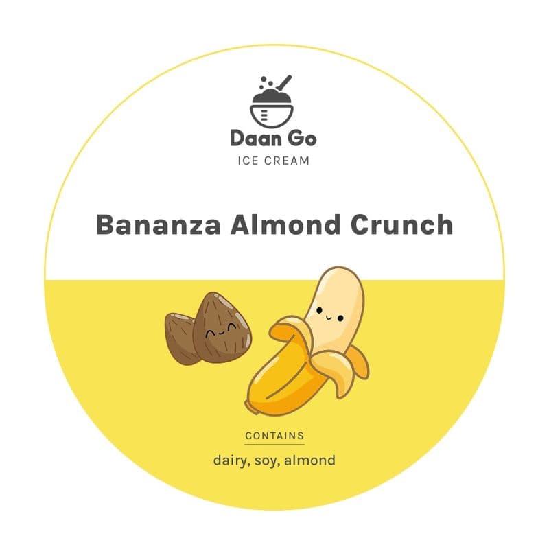 Bananza Almond Crunch Ice Cream