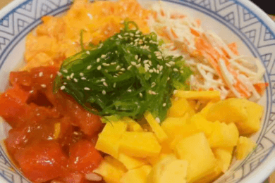 Kani Salmon Tuna Don