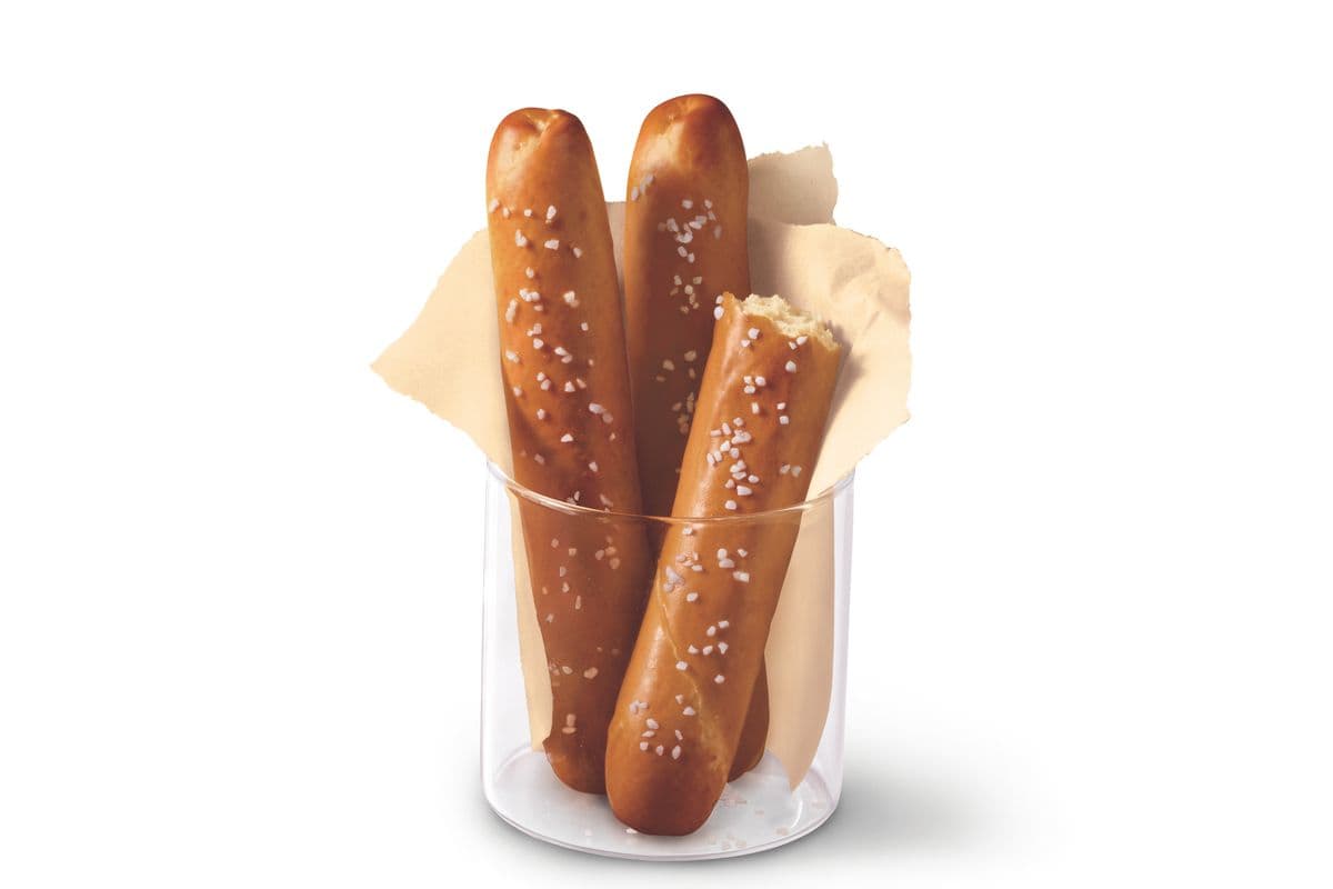 Pretzel Sticks with Zesty Queso
