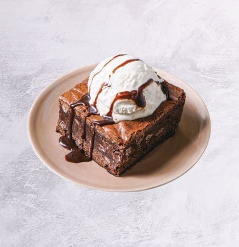 Brownie With Ice Cream
