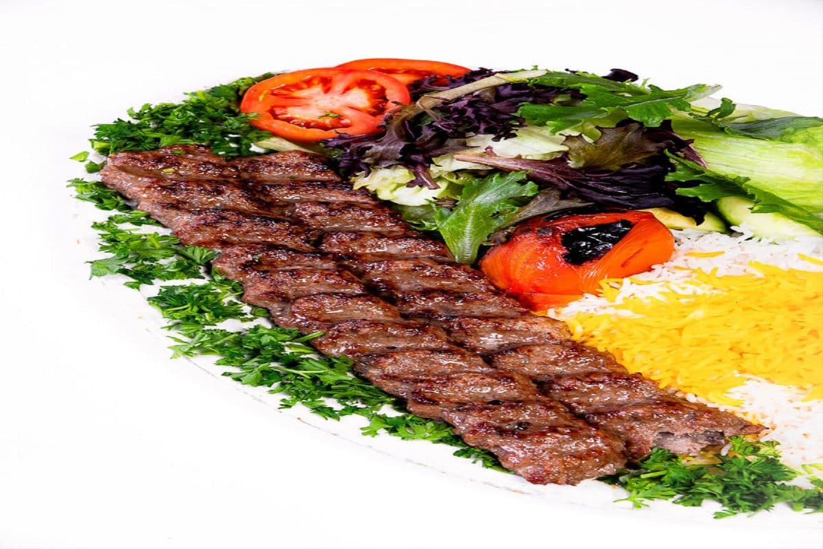 Koobideh (Half Salad and Half Rice)