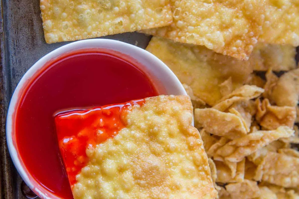 13. Deep Fried Wonton with Sweet and Sour Sauce