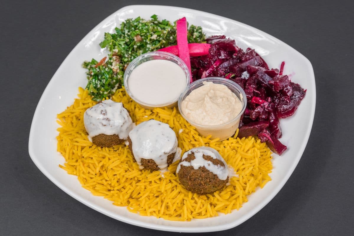 Falafel (Chickpea Balls) Plate