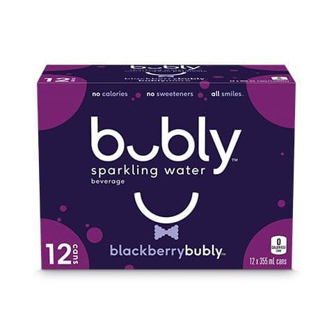 Bubly Blackberry12 Pack - 355ml