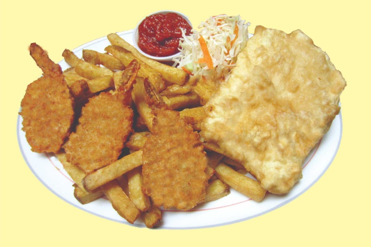 2pc Cod & 3 Jumbo Shrimp Special