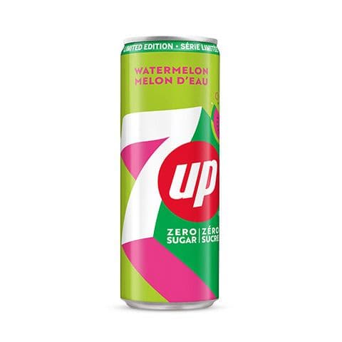 7UP Watermelon Zero Sugar Sleek 355ml