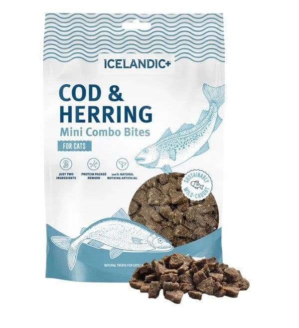 Icelandic+ Fish Treat Mini Cod & Herring Combo Bites 1.7 oz