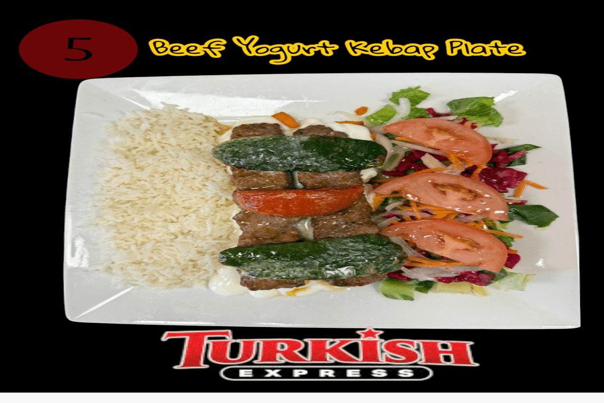 Yogurt Beef Kebab Plate