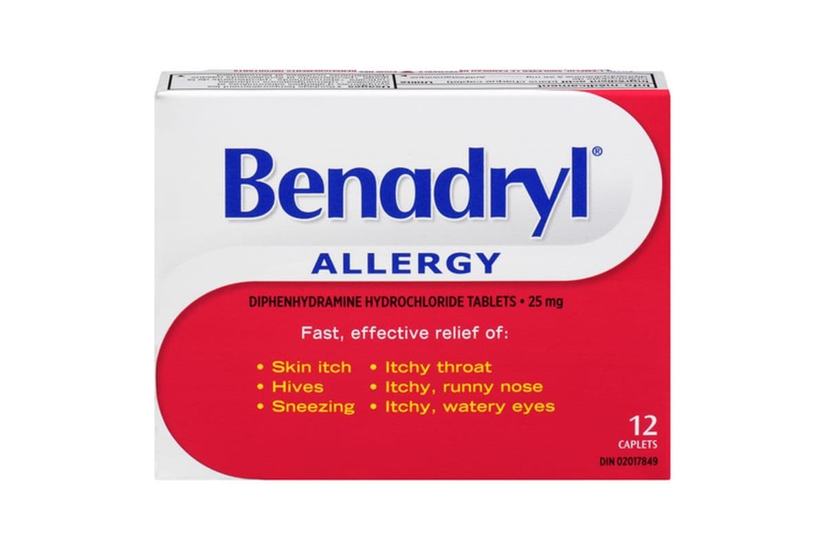 Benadryl 25 mg Tablets (12 ct)