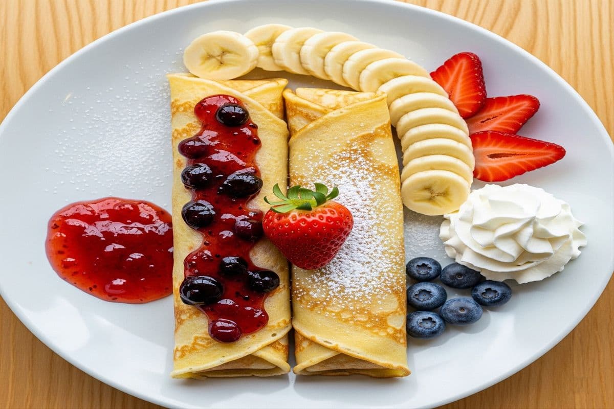 Mix Fruit Crepes