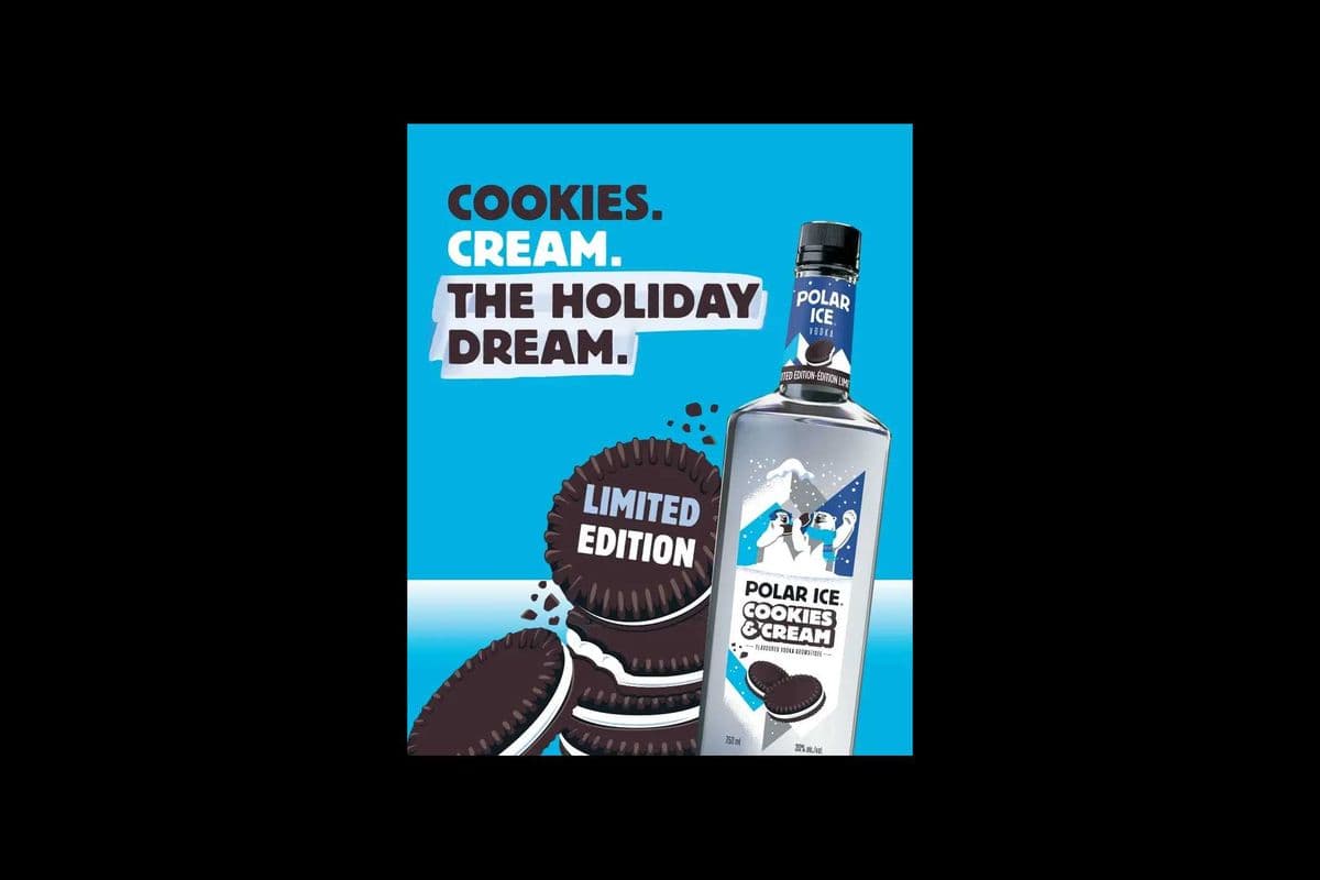 POLAR ICE COOKIE & CREAM 750ML (1 x 750ML)