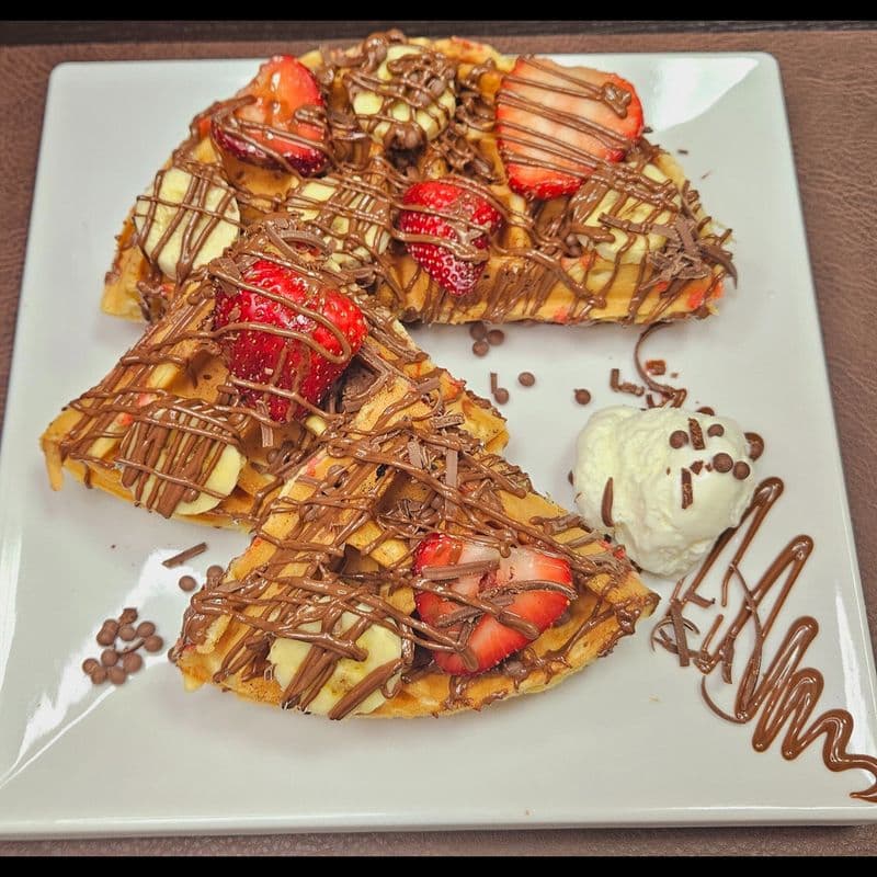 Strawberry Banana Waffle