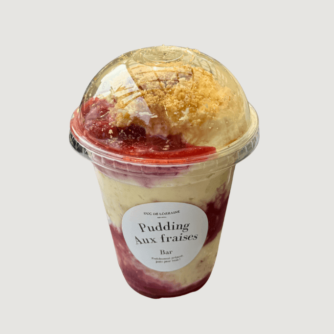 PUDDING AUX FRAISES / STRAWBERRY PUDDING