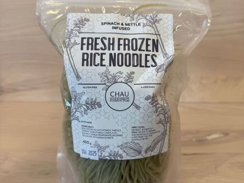 Spinach & Nettle Infused Rice Noodles - Frozen