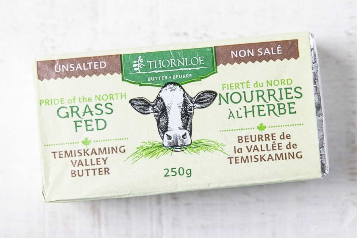 Thornloe Unsalted Grass Fed Butter