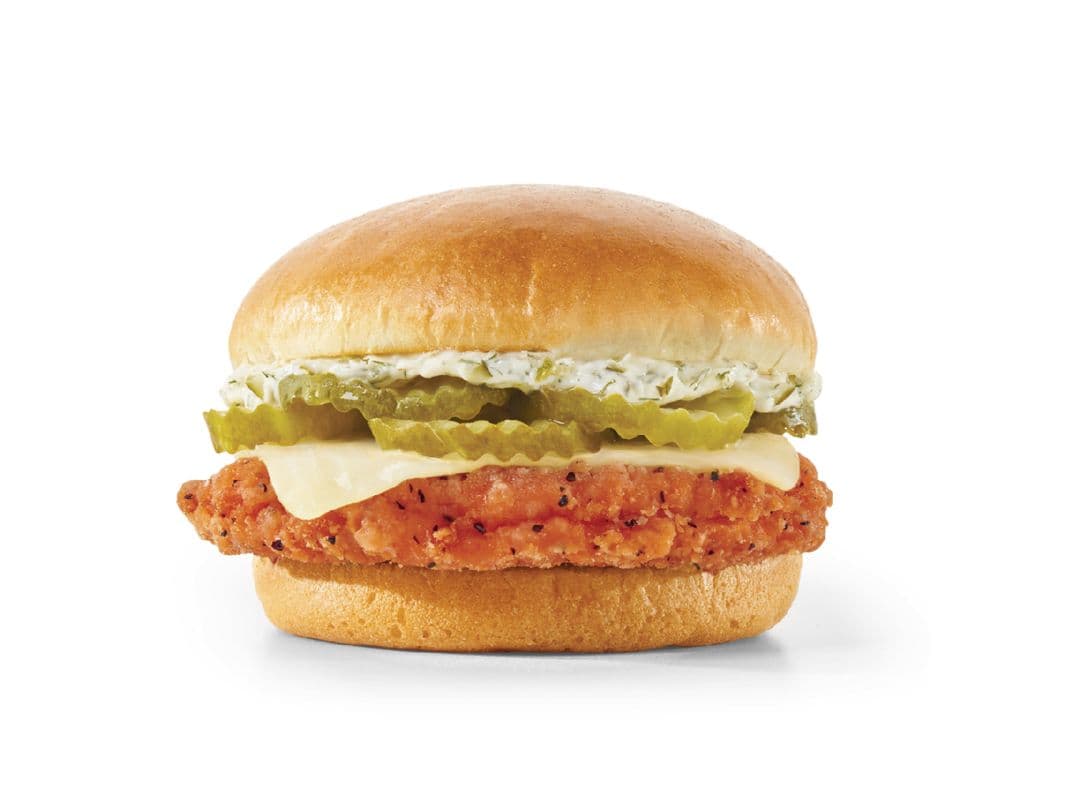 Spicy Dill Pickle Chicken Sandwich (Cals: 500)
