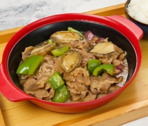 Abalone Pork & Chili Rice  / 鲍鱼辣椒炒肉饭