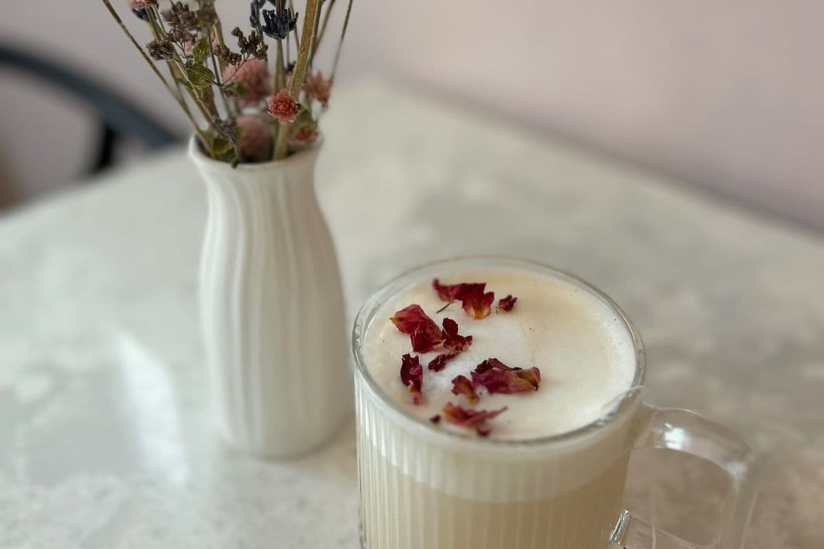Lychee Rose Latte
