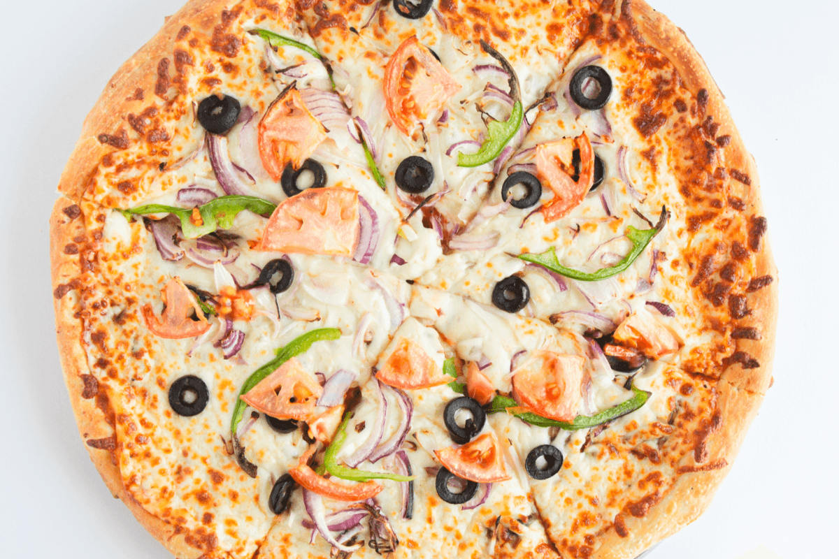 Petite pizza végétarienne