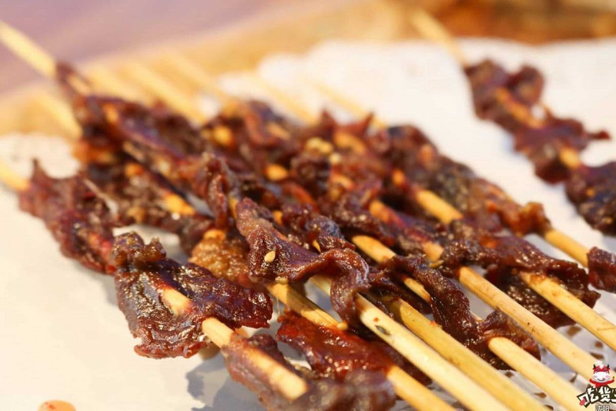 Dry Beef Skewers(5pc）特色干巴牛肉串 5串