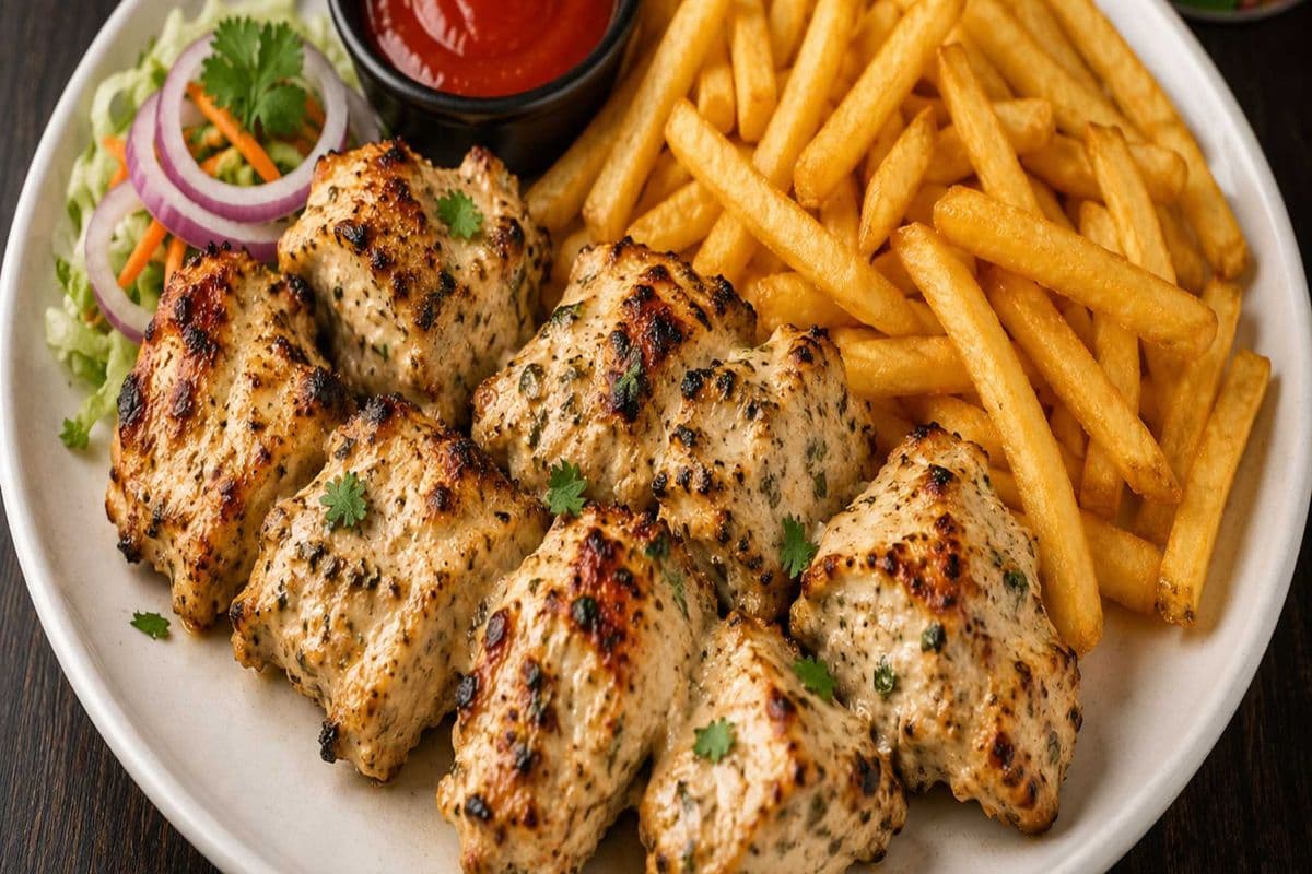 Kids Malai Boti with Fries